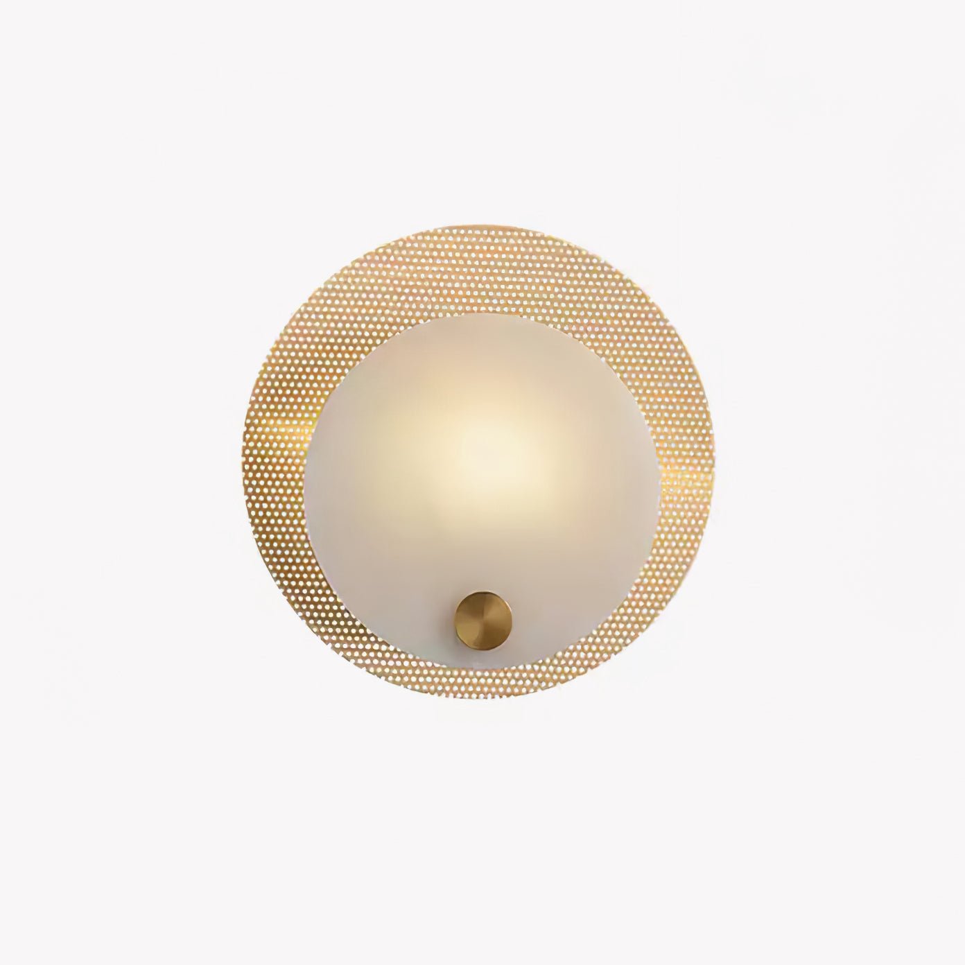 Ilzore Circular Glass Ceiling Light-Neutral Decor