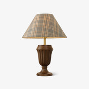 Orione Wood & Fabric Table Lamp-Neutral Decor