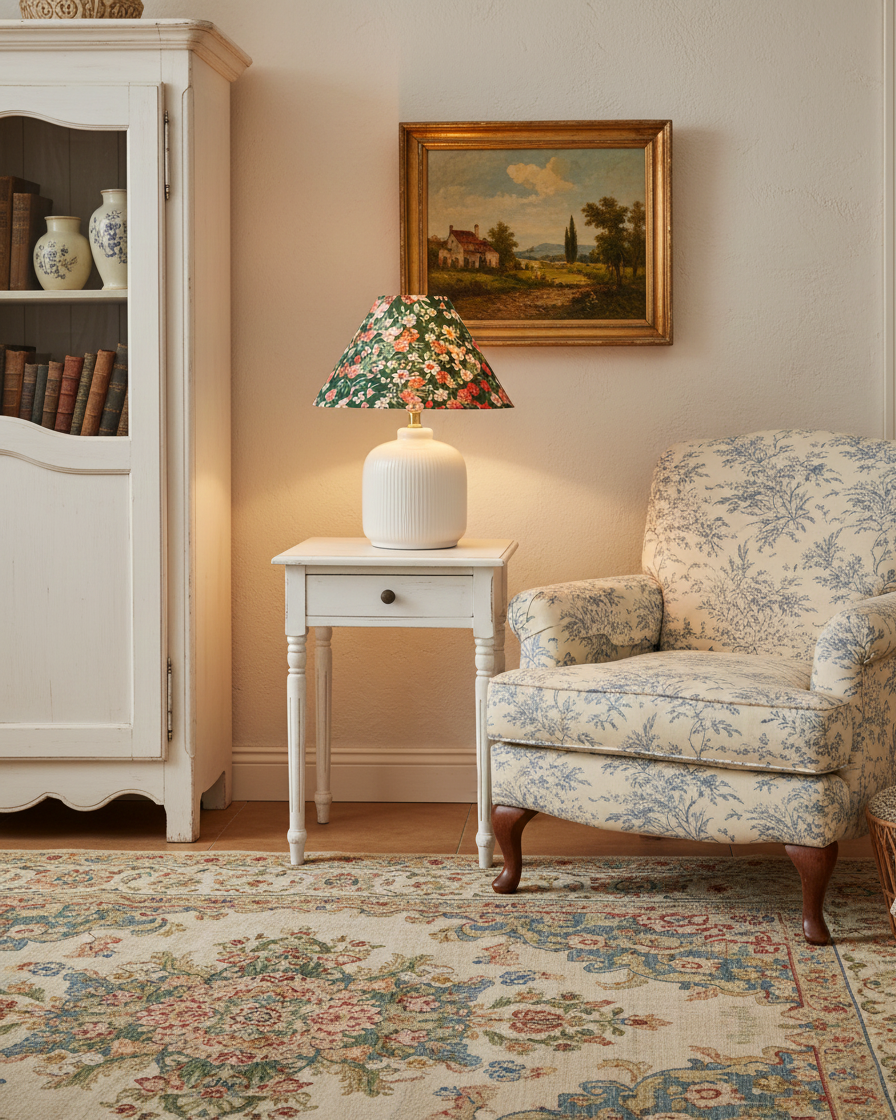 Willow Floral Table Lamp