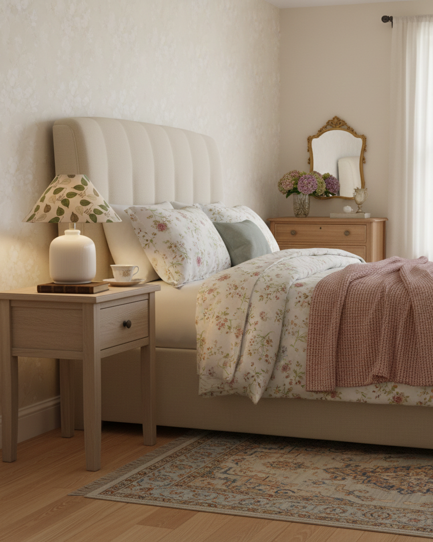 Willow Floral Table Lamp