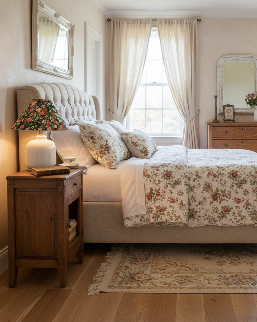 Willow Floral Table Lamp