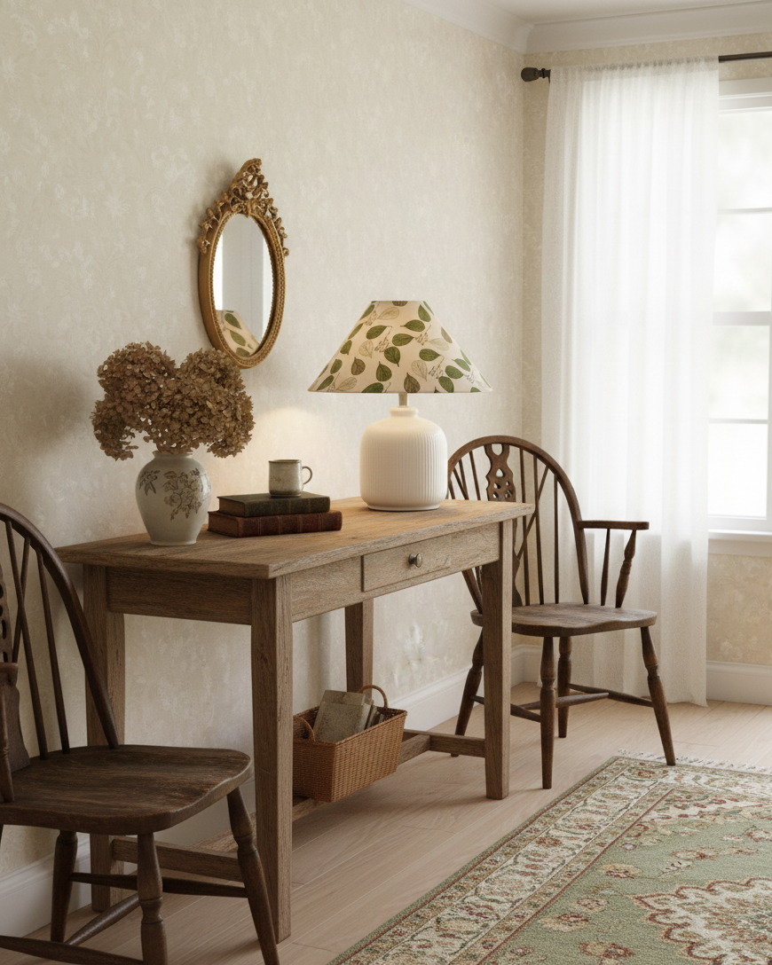 Willow Floral Table Lamp