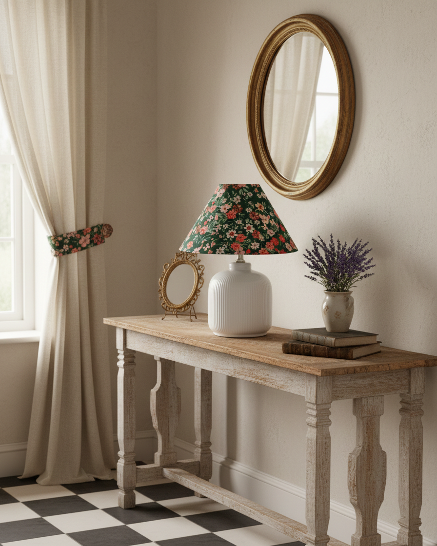 Willow Floral Table Lamp