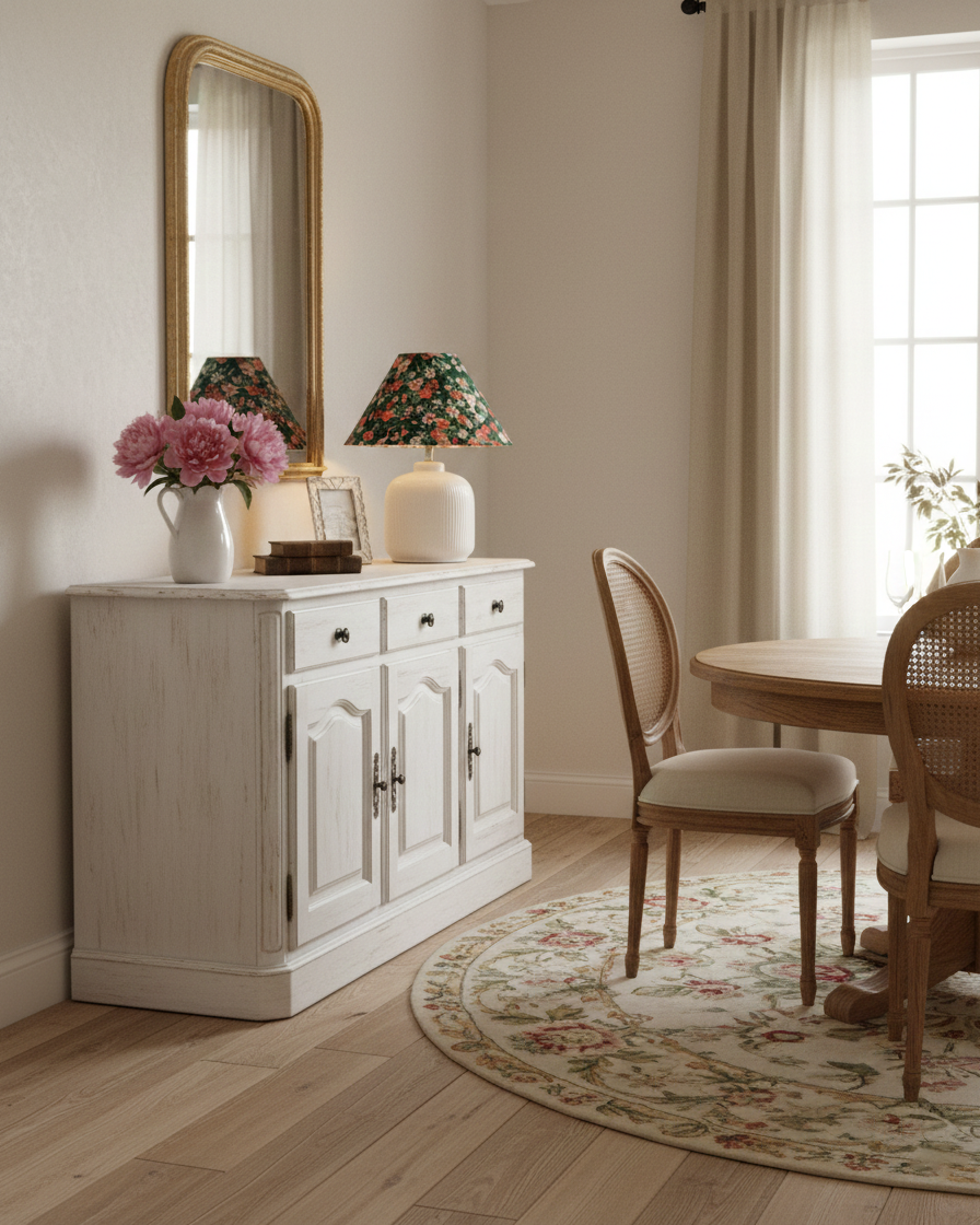 Willow Floral Table Lamp