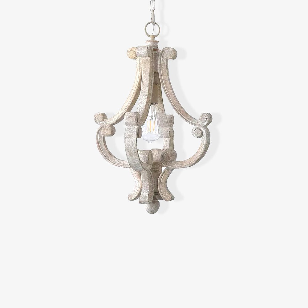 Lavior Wooden Glam Pendant Light-Neutral Decor