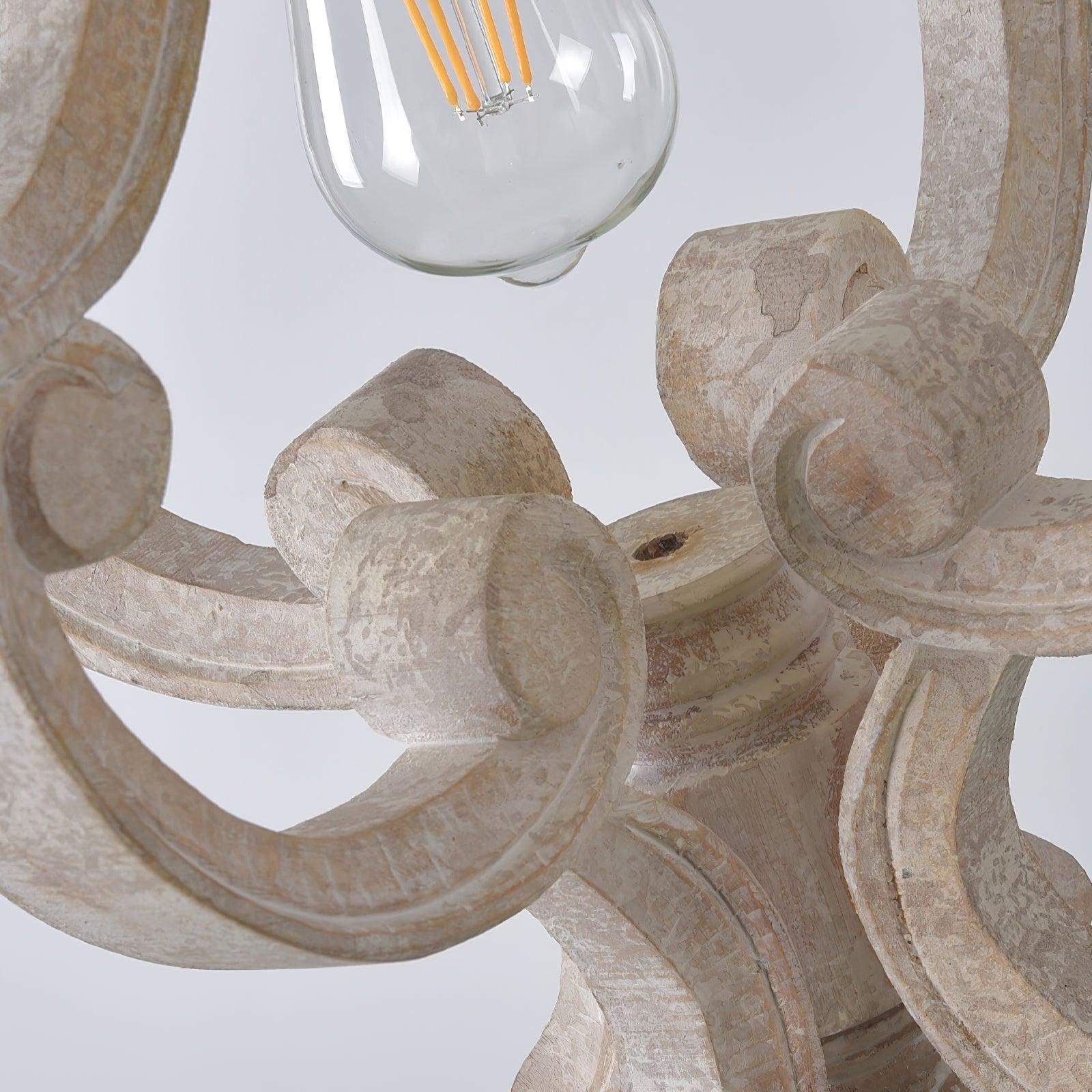 Lavior Wooden Glam Pendant Light-Neutral Decor