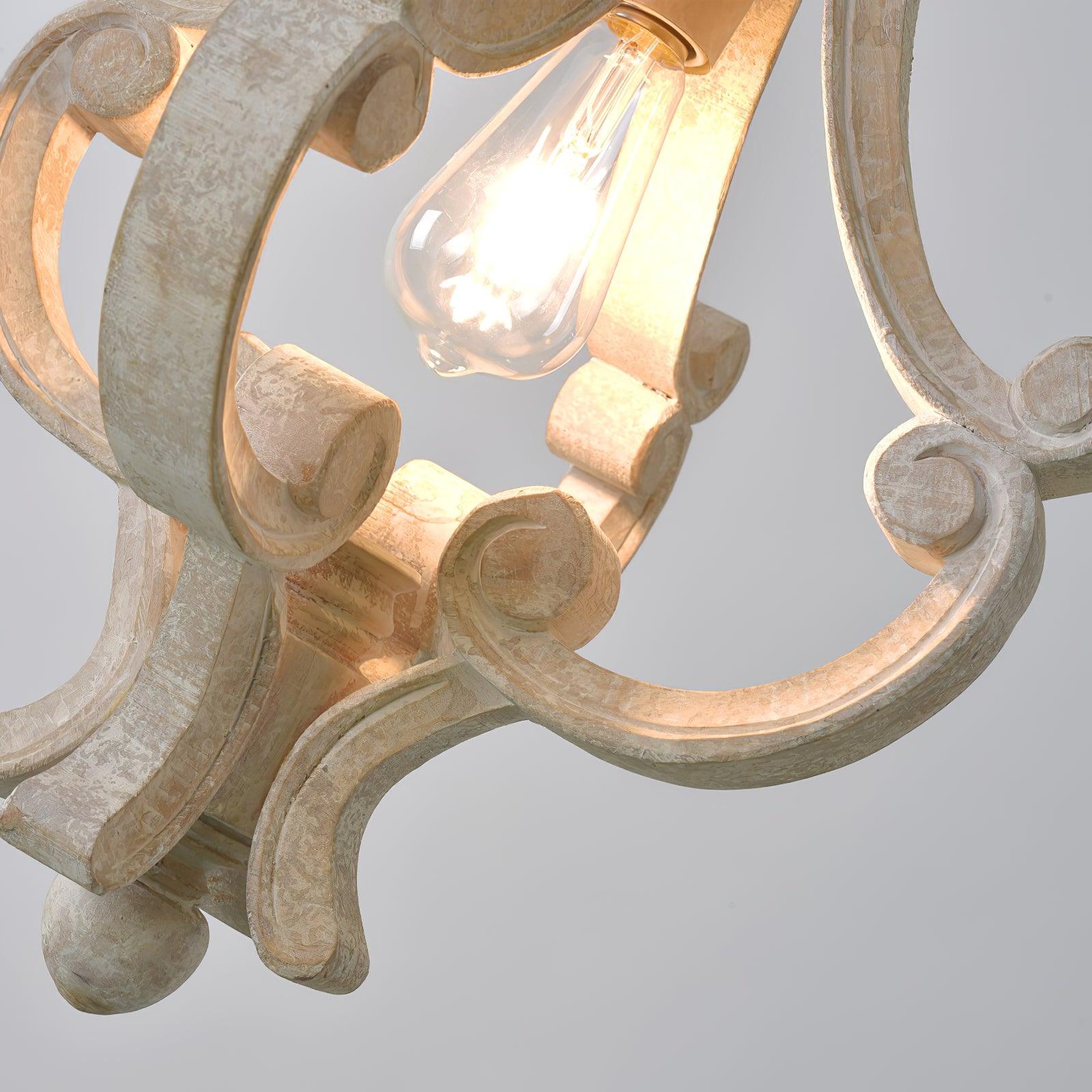 Lavior Wooden Glam Pendant Light-Neutral Decor