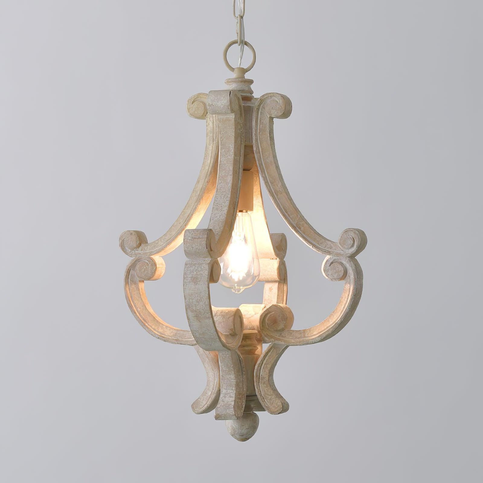 Lavior Wooden Glam Pendant Light-Neutral Decor