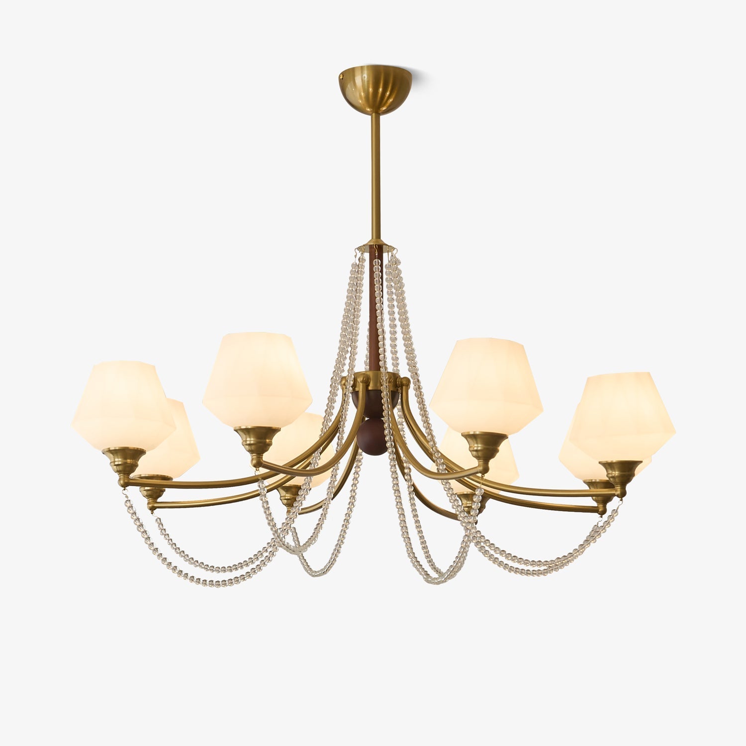 Othaus Traditional Elegance Vintage Wood Chandelier-Neutral Decor