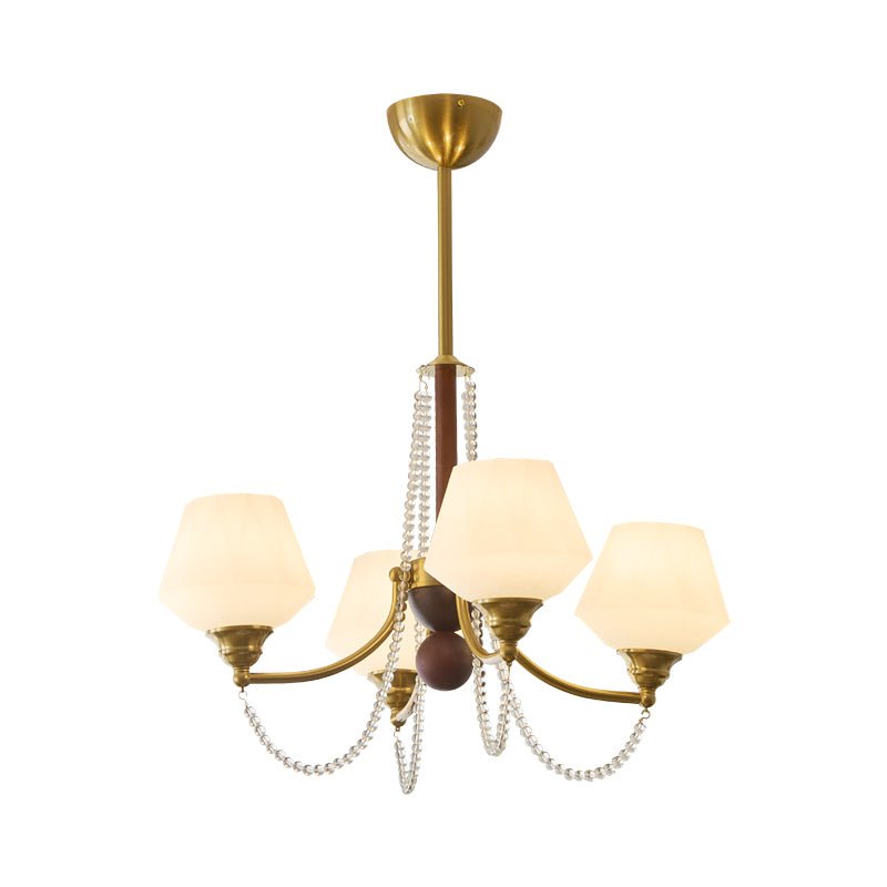 Othaus Traditional Elegance Vintage Wood Chandelier-Neutral Decor