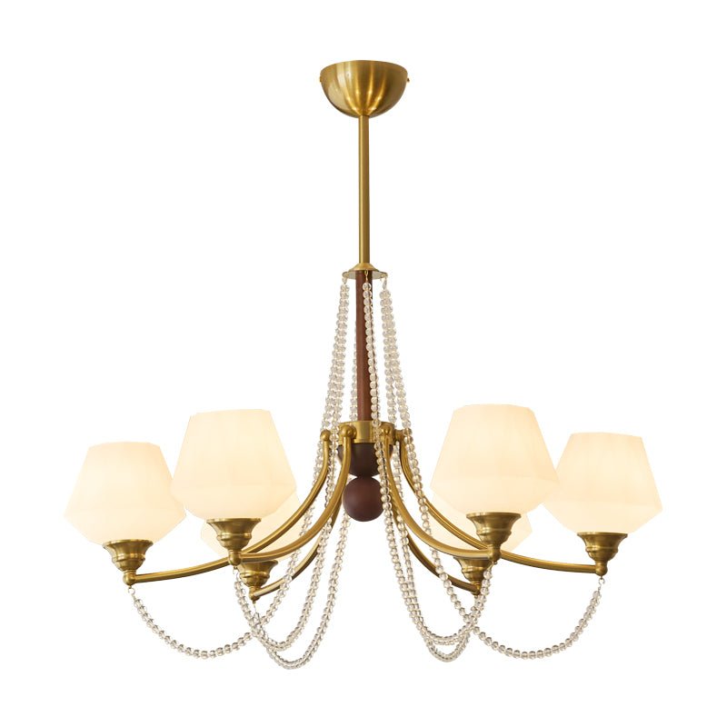 Othaus Traditional Elegance Vintage Wood Chandelier-Neutral Decor