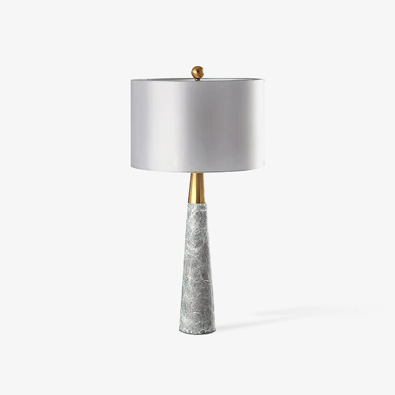 Yeth Marble Fabric Table Lamp-Neutral Decor