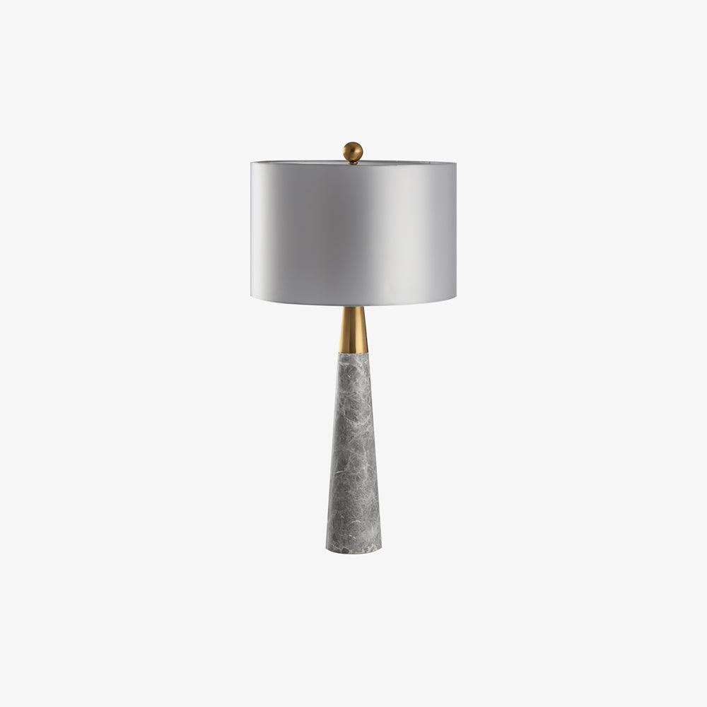 Yeth Marble Fabric Table Lamp-Neutral Decor