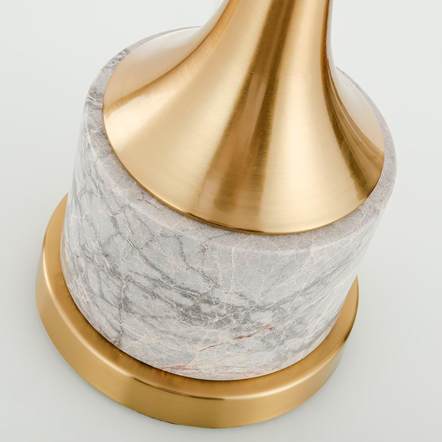 Yeth Marble Fabric Table Lamp-Neutral Decor
