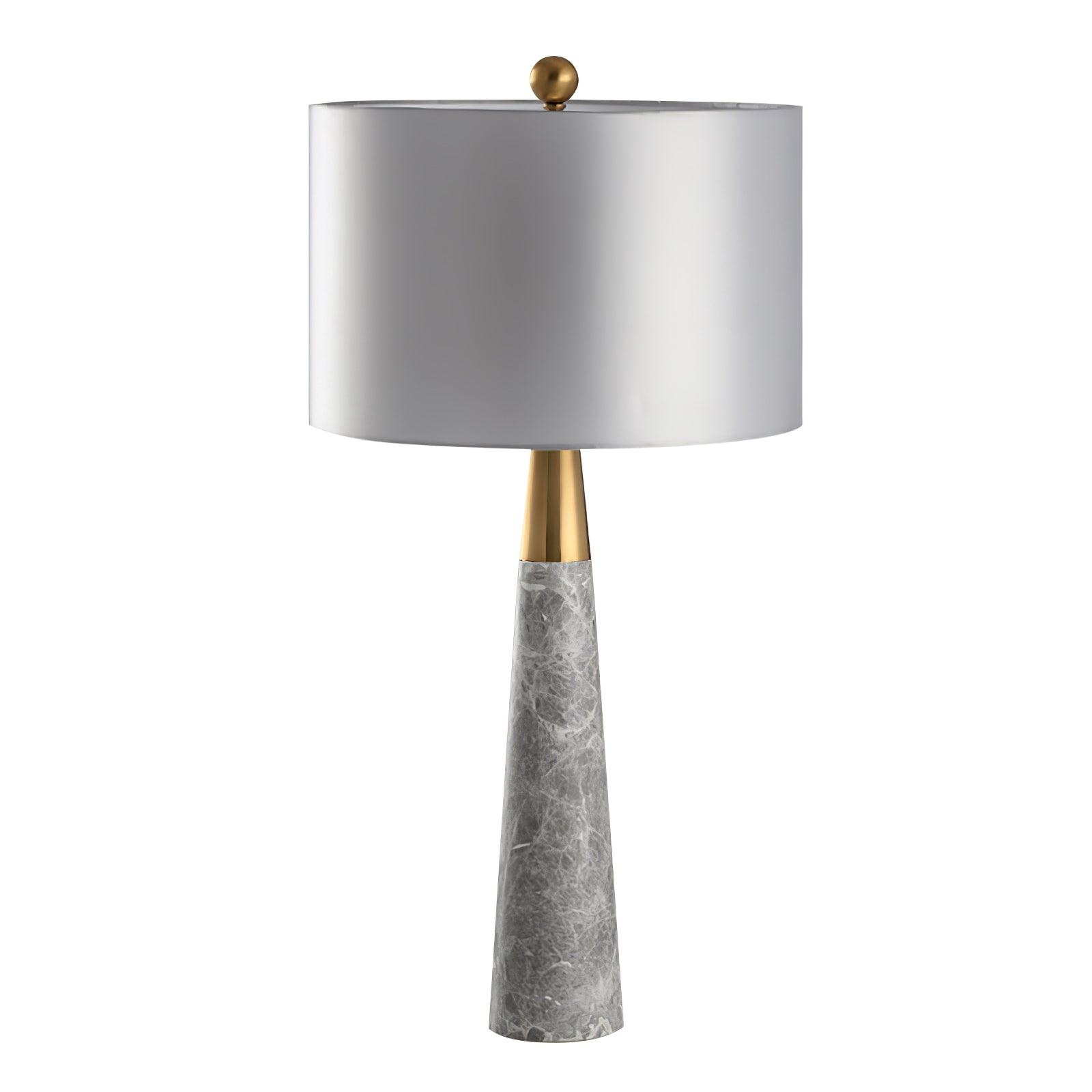 Yeth Marble Fabric Table Lamp-Neutral Decor