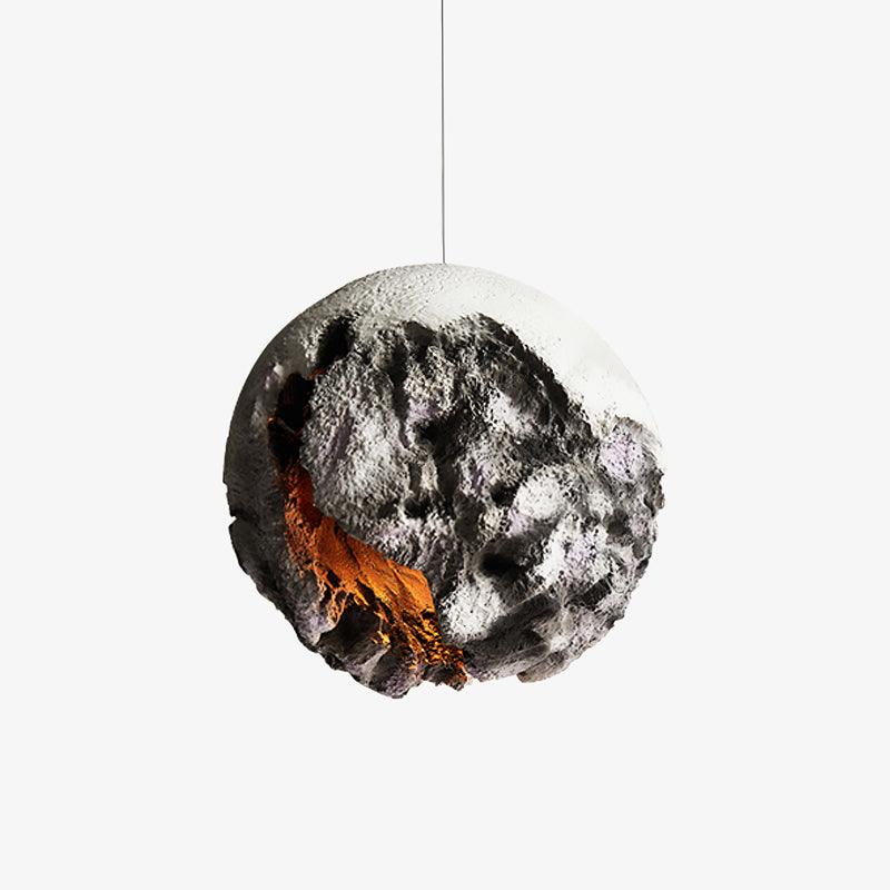 Ilphaara Irregular Planet Plastic Pendant Lamp-Neutral Decor