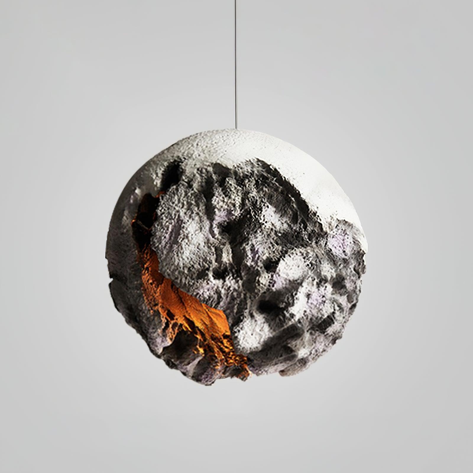 Ilphaara Irregular Planet Plastic Pendant Lamp-Neutral Decor