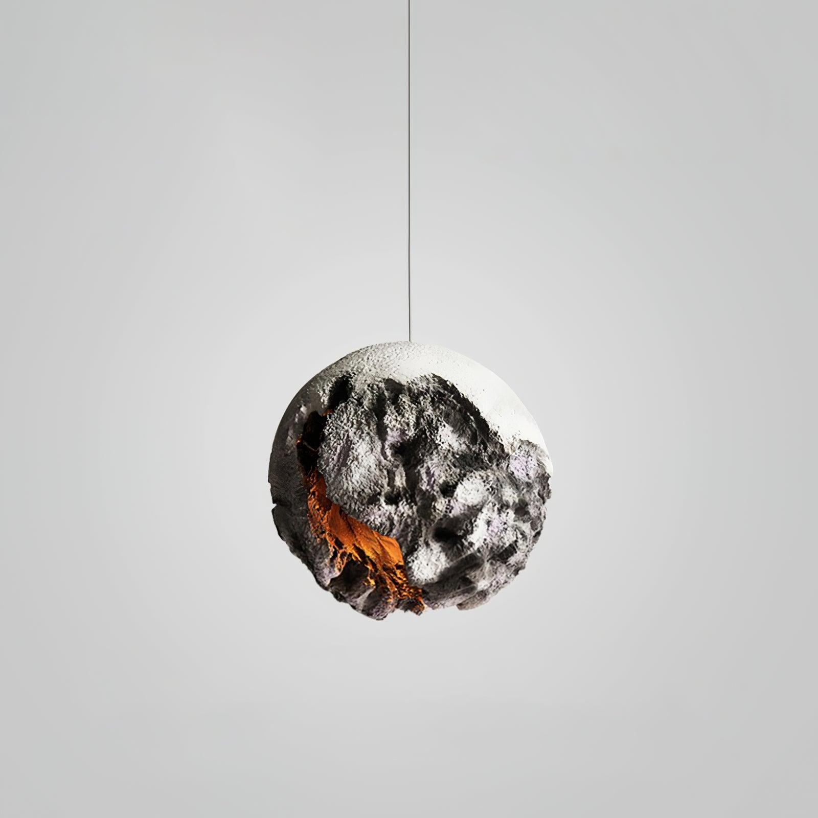Ilphaara Irregular Planet Plastic Pendant Lamp-Neutral Decor