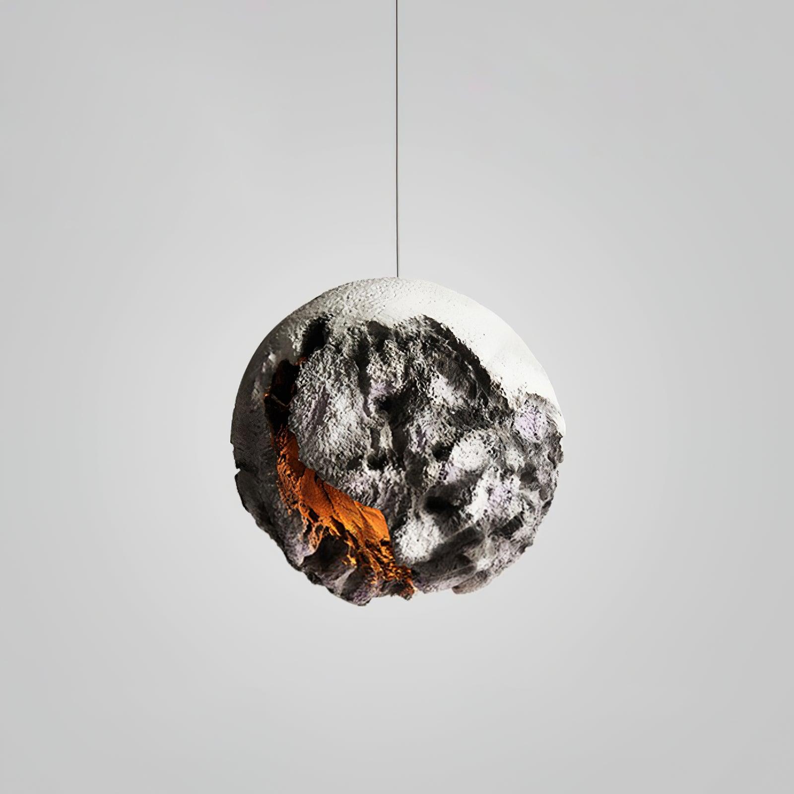Ilphaara Irregular Planet Plastic Pendant Lamp-Neutral Decor