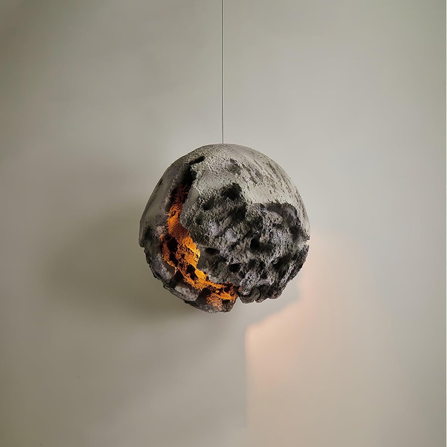 Ilphaara Irregular Planet Plastic Pendant Lamp-Neutral Decor