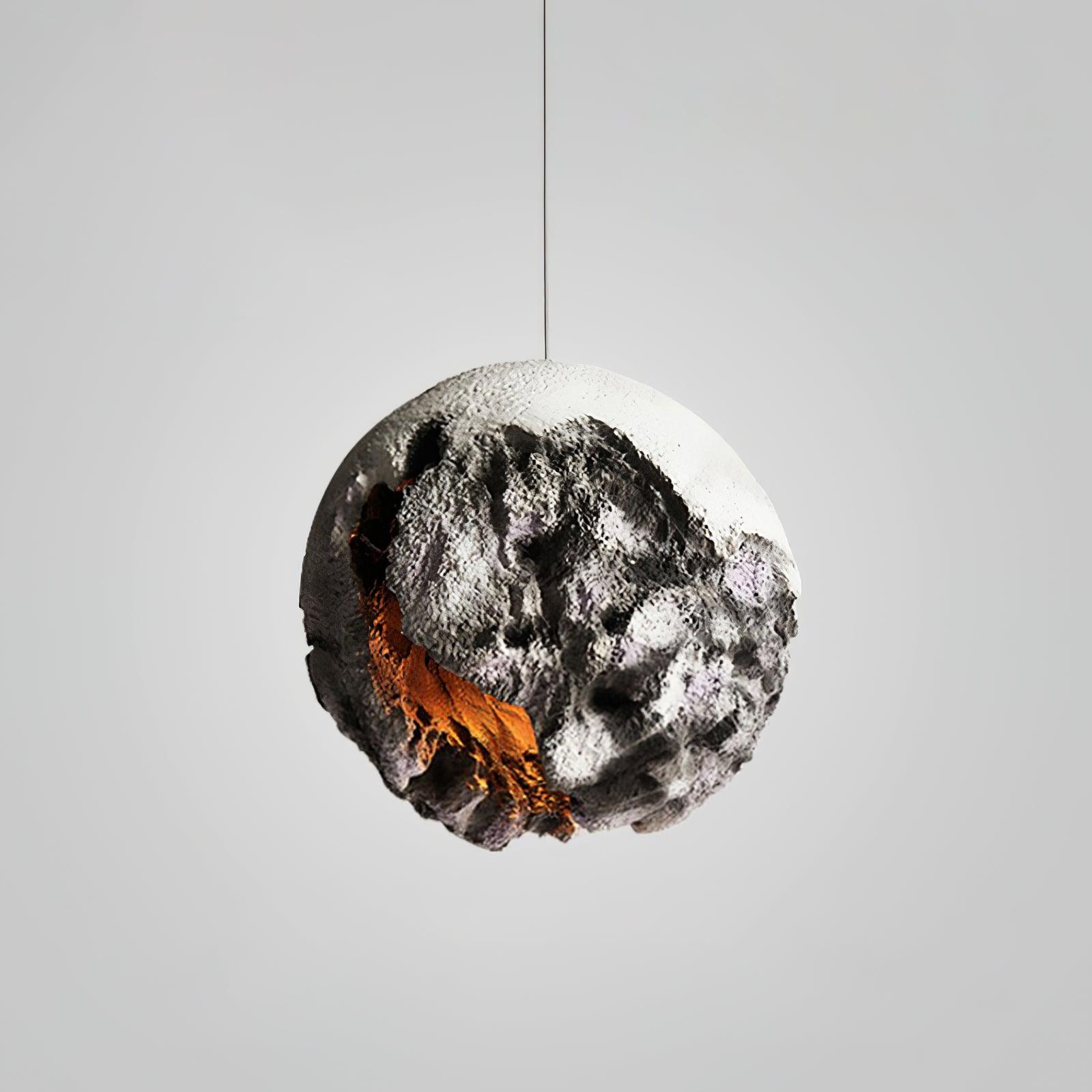 Ilphaara Irregular Planet Plastic Pendant Lamp-Neutral Decor