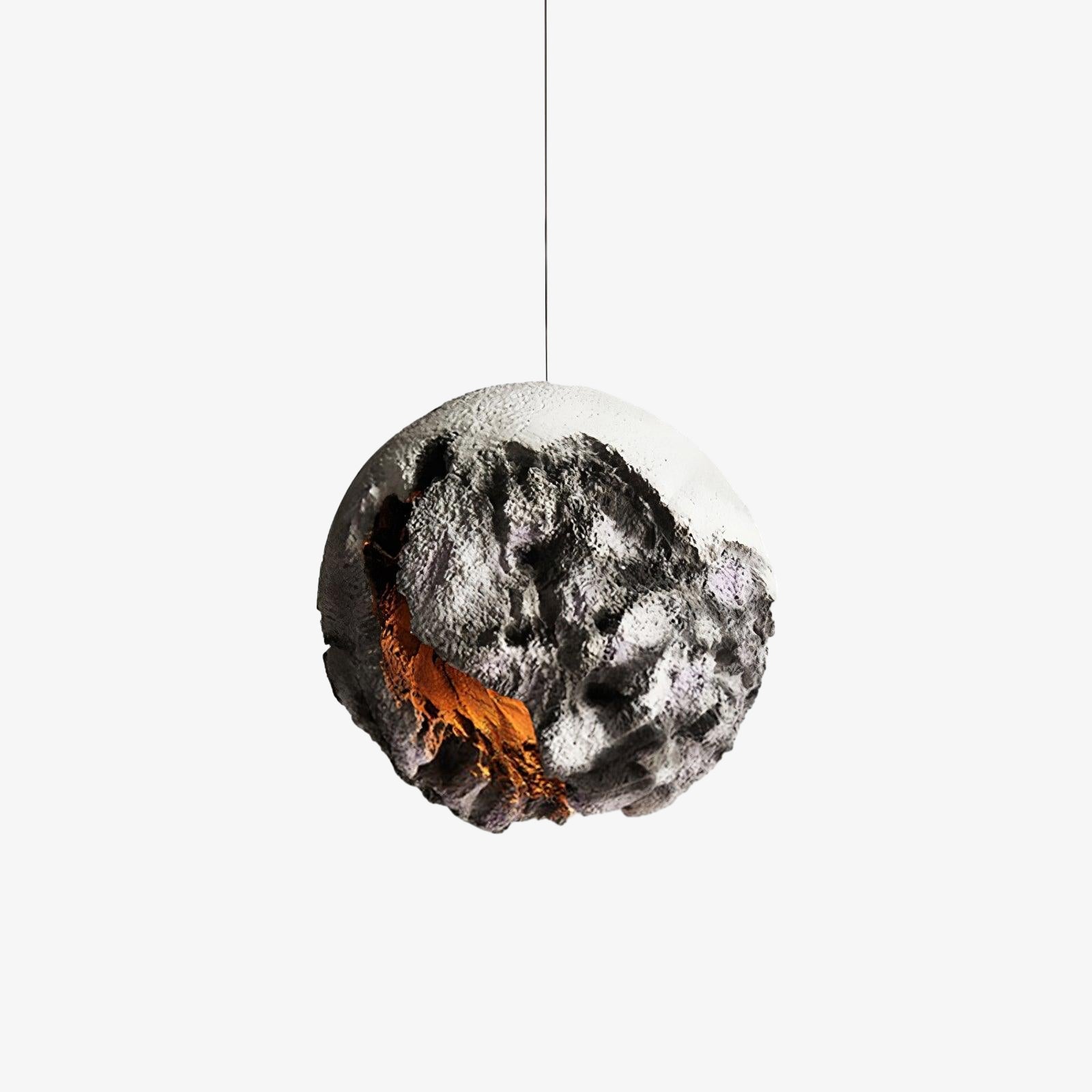 Ilphaara Irregular Planet Plastic Pendant Lamp-Neutral Decor