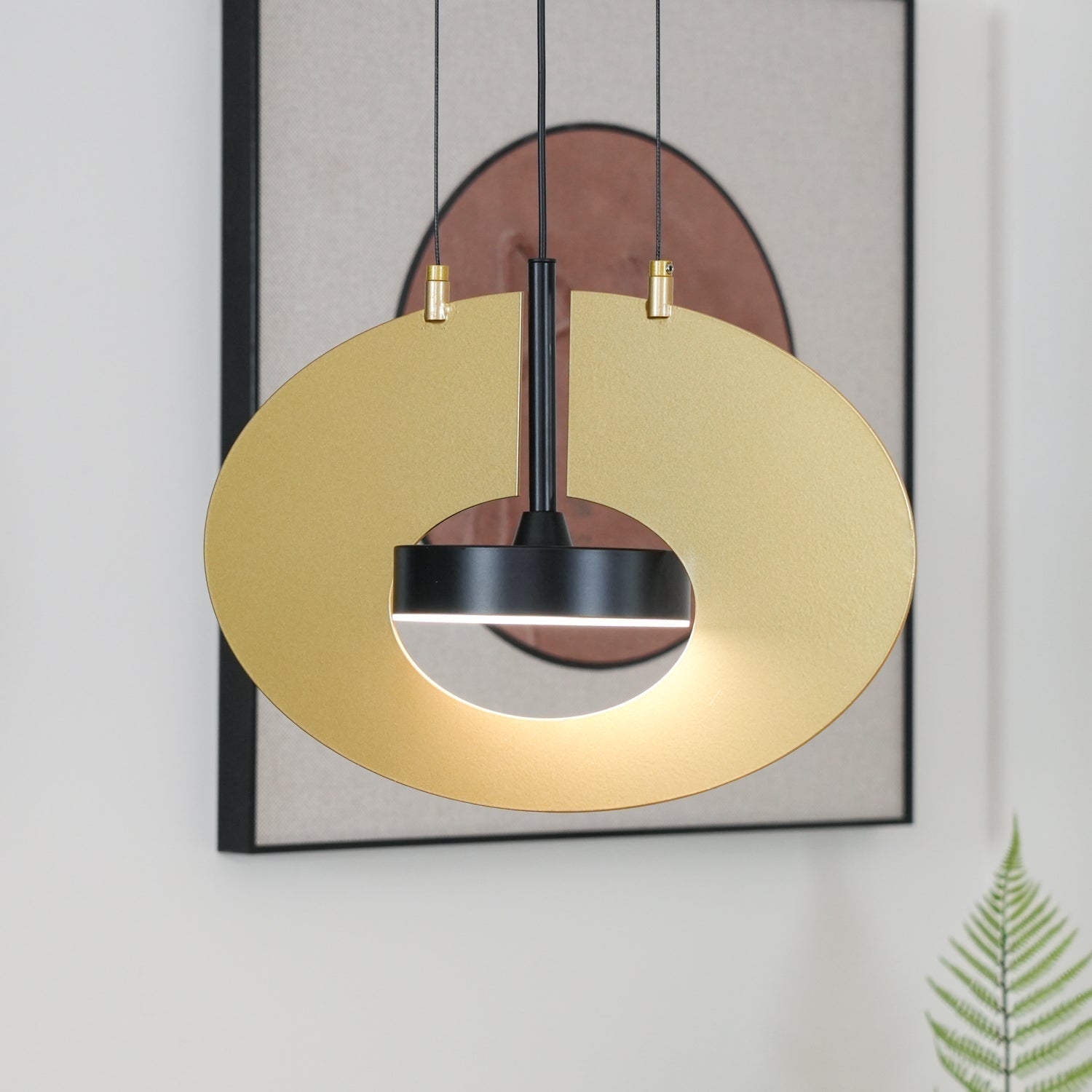 Sirixy Pendant Lamp Oval Ring Geometric-Neutral Decor