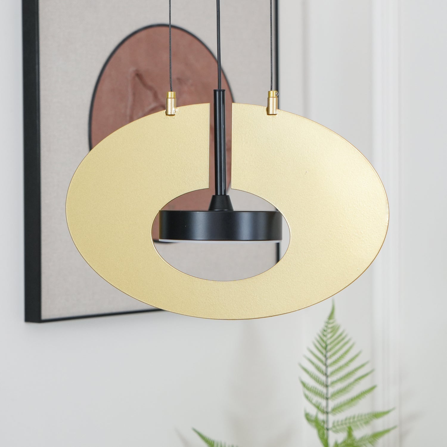Sirixy Pendant Lamp Oval Ring Geometric-Neutral Decor