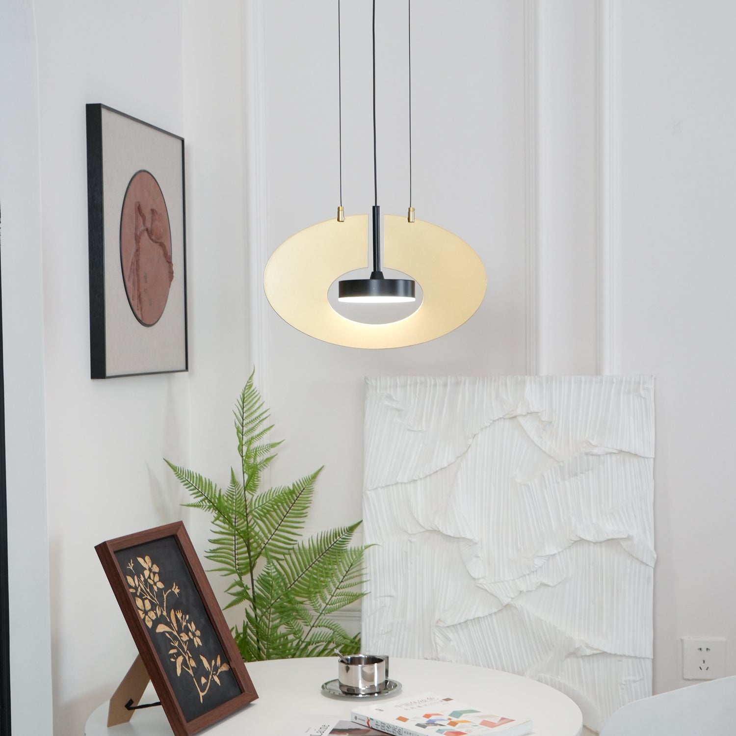 Sirixy Pendant Lamp Oval Ring Geometric-Neutral Decor