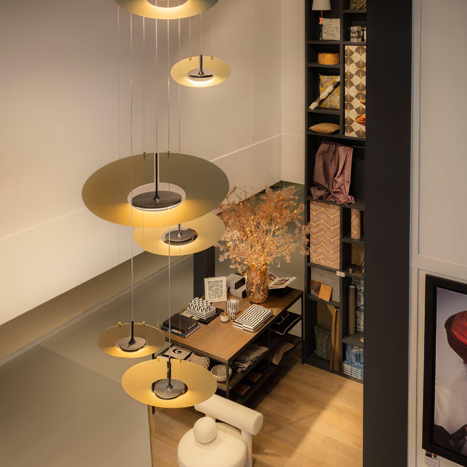 Sirixy Pendant Lamp Oval Ring Geometric-Neutral Decor
