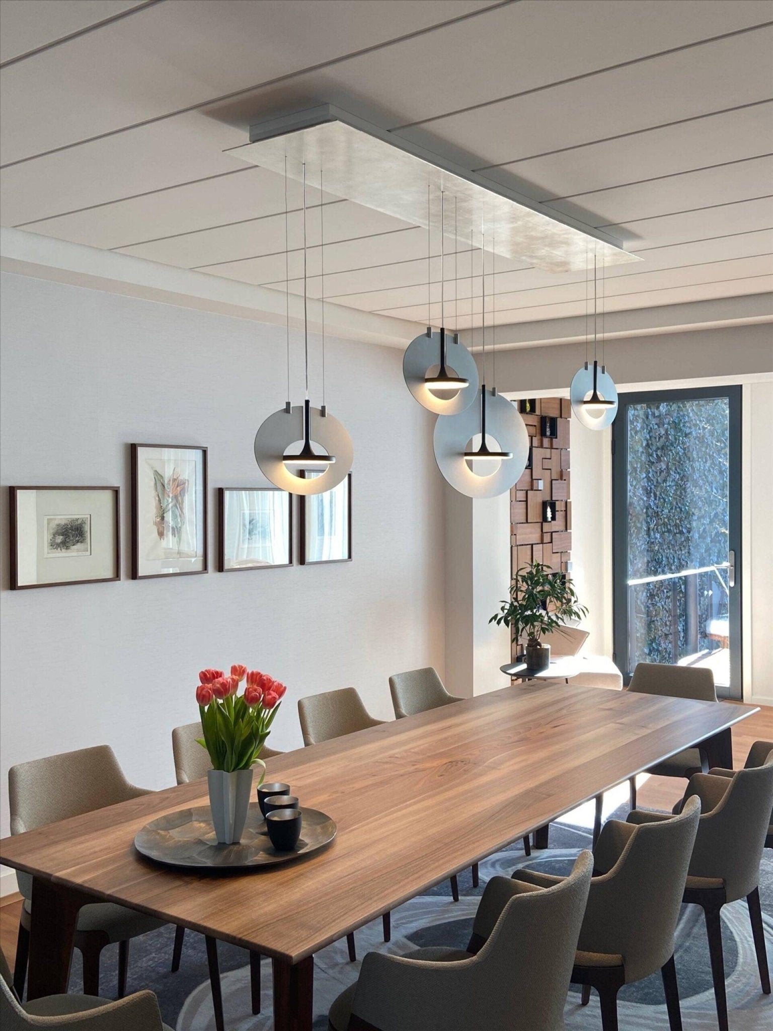 Sirixy Pendant Lamp Oval Ring Geometric-Neutral Decor