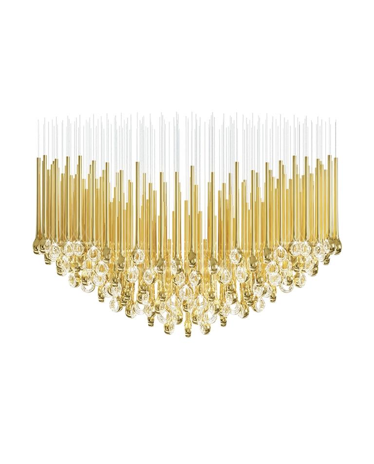 Cicarir Gradient Gold Glass Chandelier-Neutral Decor