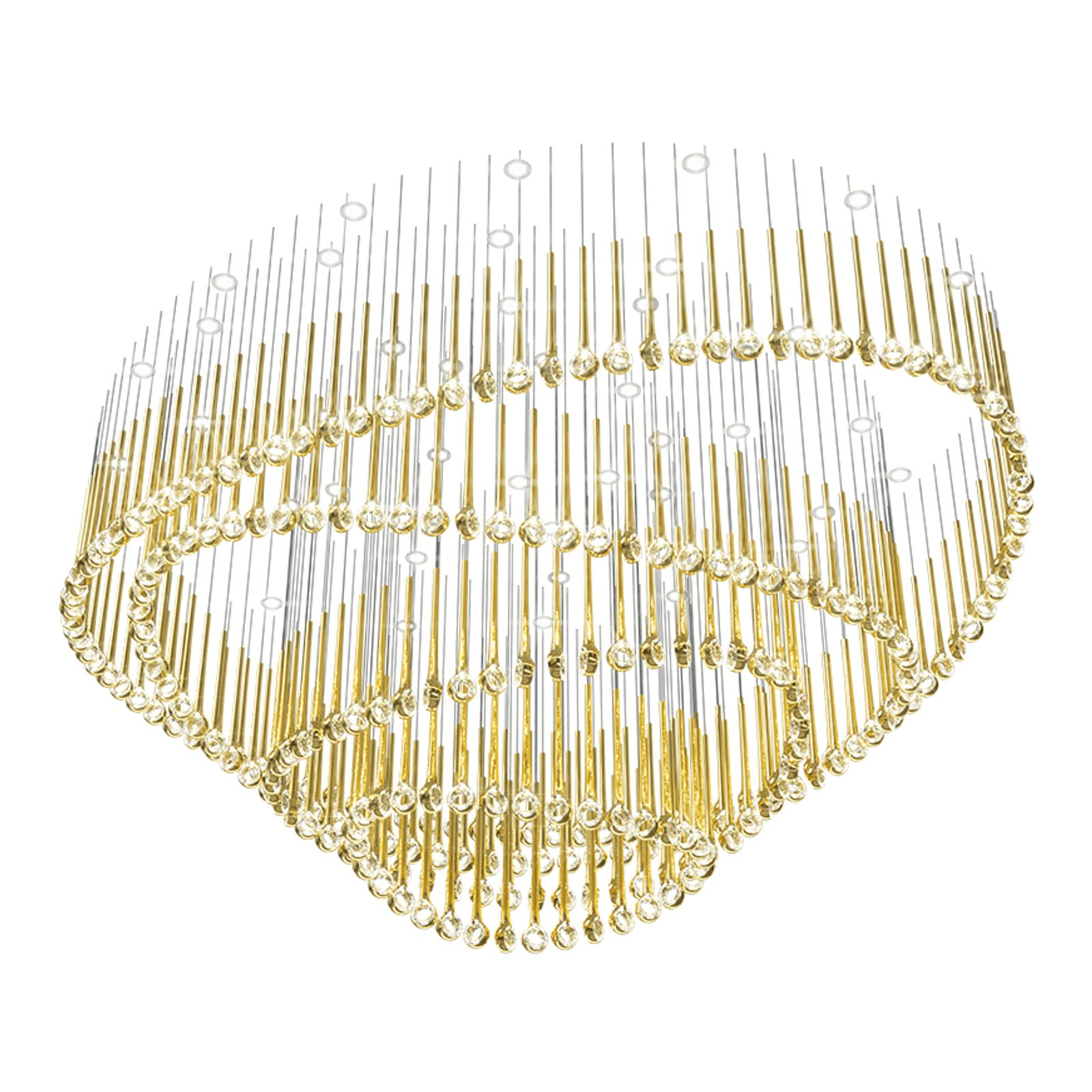 Cicarir Gradient Gold Glass Chandelier-Neutral Decor