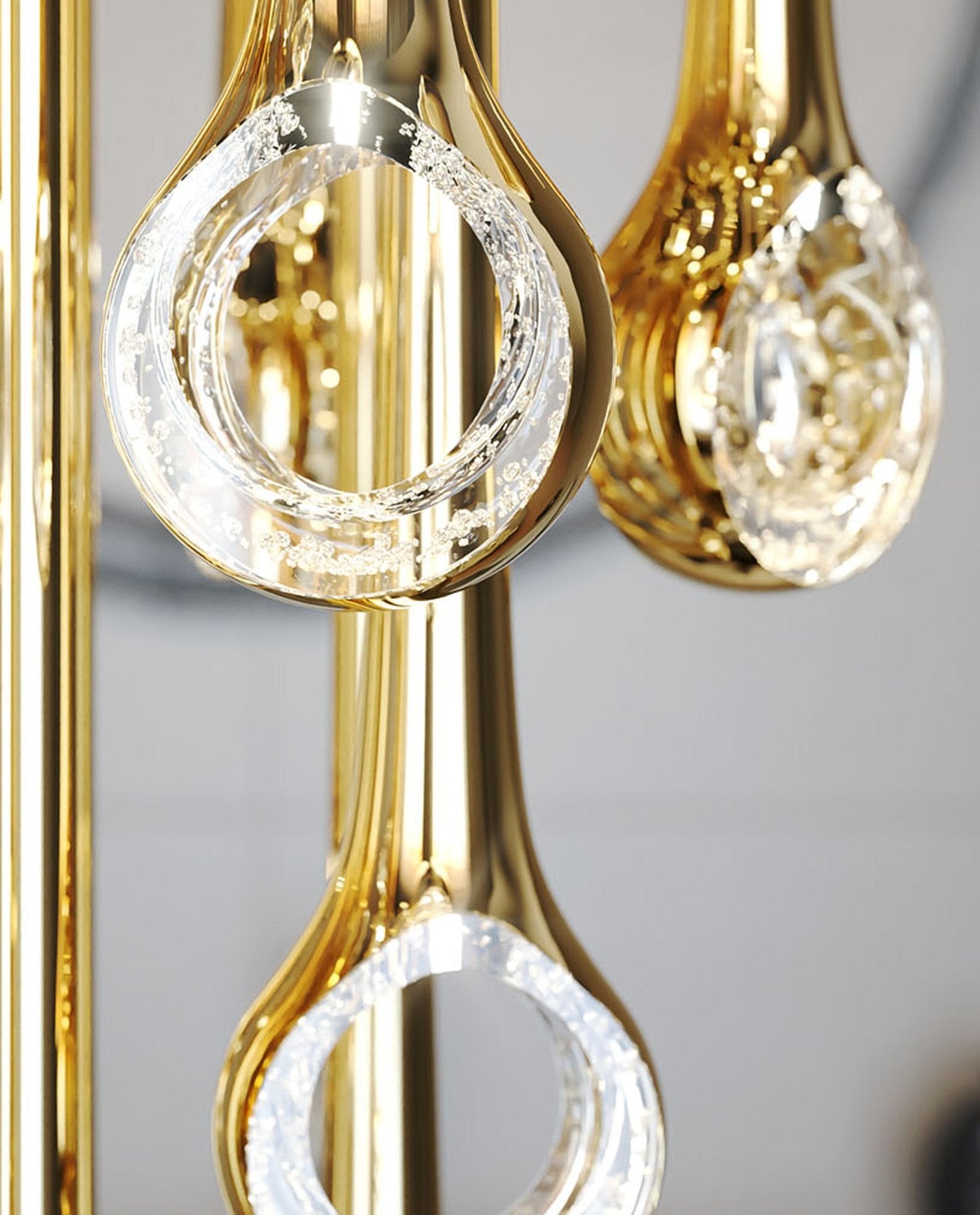 Cicarir Gradient Gold Glass Chandelier-Neutral Decor