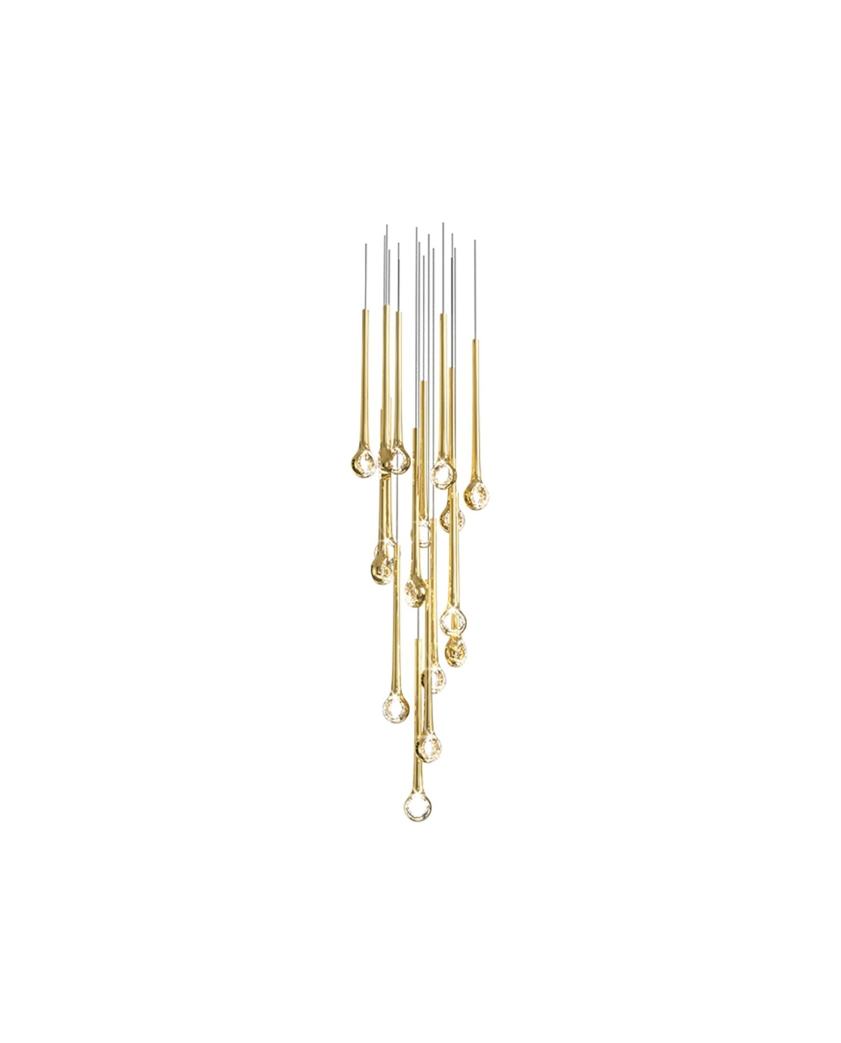 Cicarir Gradient Gold Glass Chandelier-Neutral Decor