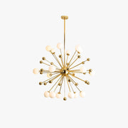 Silva Modern LED Chandelier Gold Glass Living/Dining Room/Bedroom - Neutral Decor