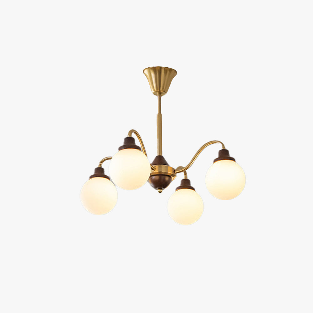 Valentina French LED Chandelier Chrome Gold Living Room/Bedroom - Neutral Decor
