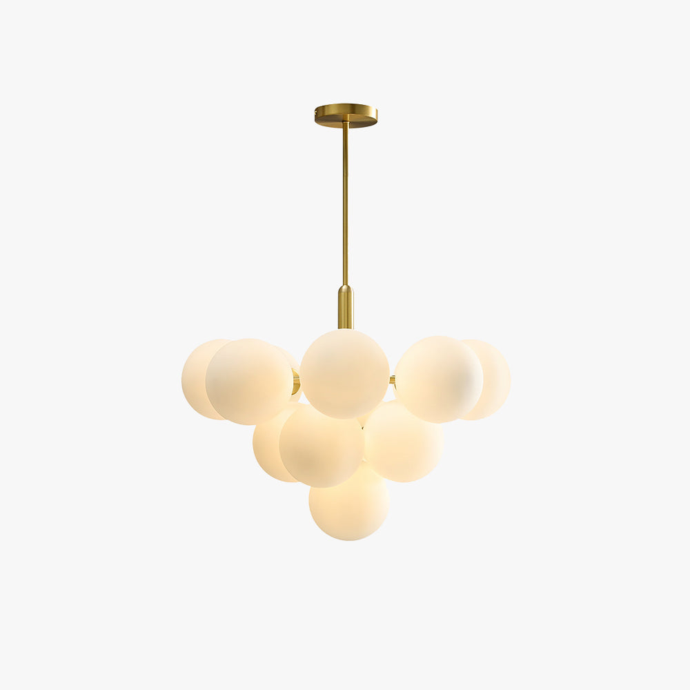 Valentina Nordic LED Chandelier Metal Glass Living Room/Bedroom - Neutral Decor