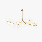 Valentina Modern LED chandelier Gold/Black Glass Living Room/Bedroom - Neutral Decor