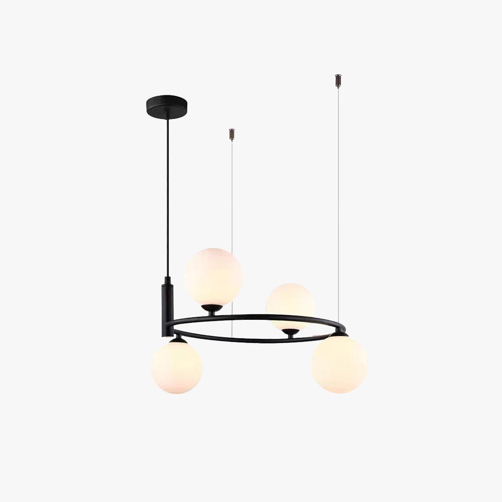 Valentina Nordic Ring Magic Bean Pendant Light Black/Gold Metal - Neutral Decor