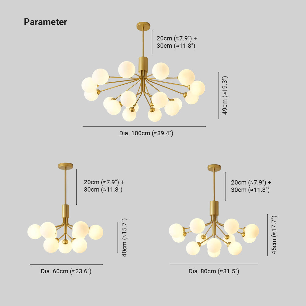 Valentina LED Chandelier Metal Living Room/Bedroom/Dining Room - Neutral Decor