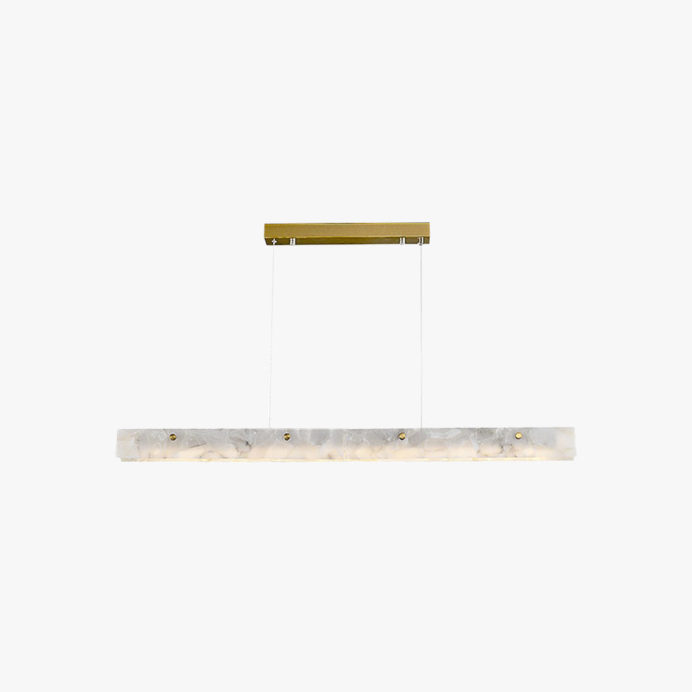 Arisha Modern LED Pendant Light White Marble Dining Room/Bar - Neutral Decor