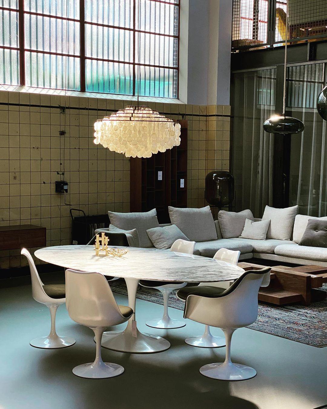 Rivena Pendant Lamp Round Shell Ring-Neutral Decor