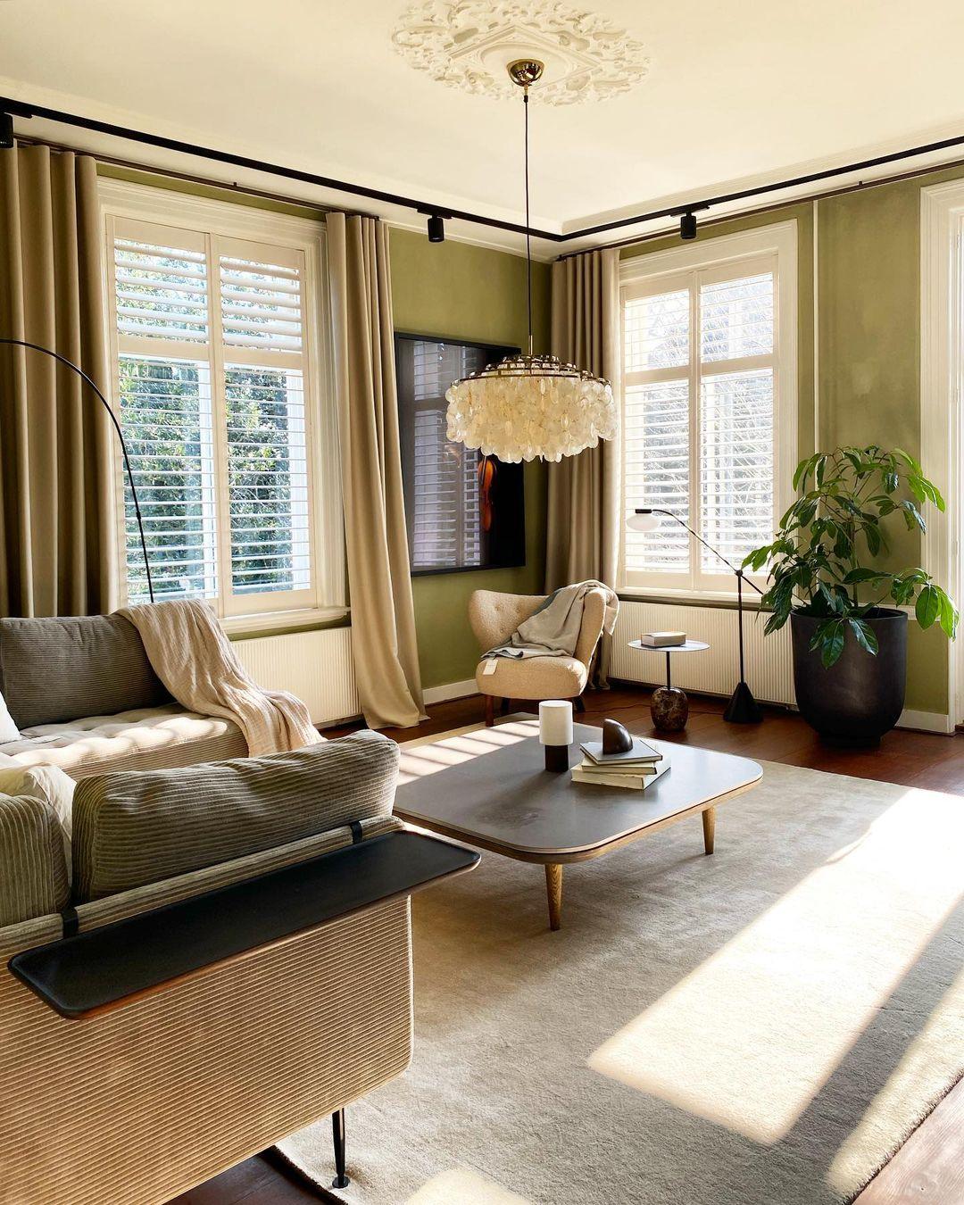 Rivena Pendant Lamp Round Shell Ring-Neutral Decor
