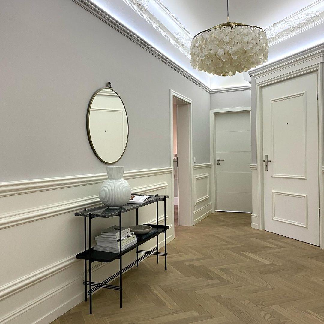 Rivena Pendant Lamp Round Shell Ring-Neutral Decor