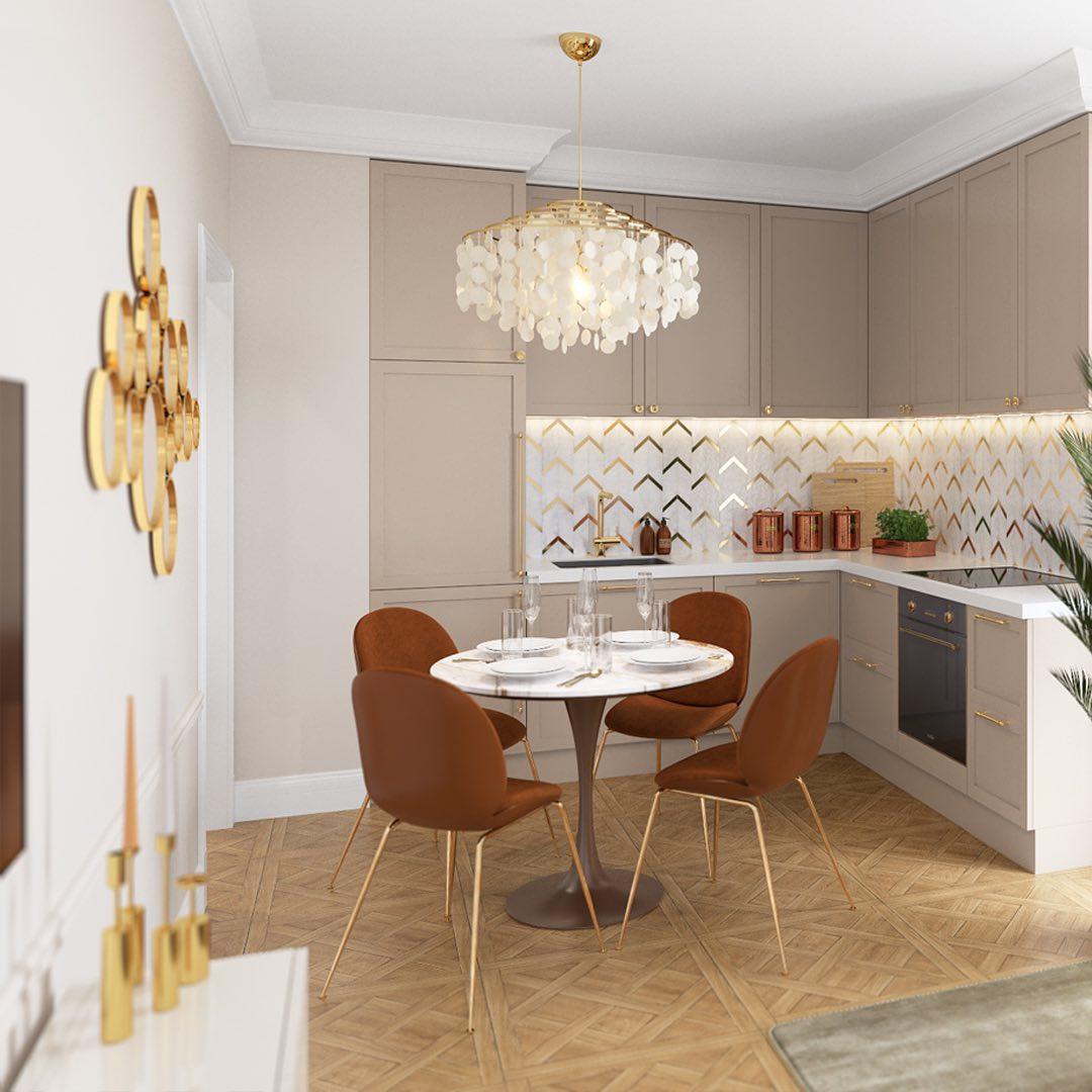 Rivena Pendant Lamp Round Shell Ring-Neutral Decor