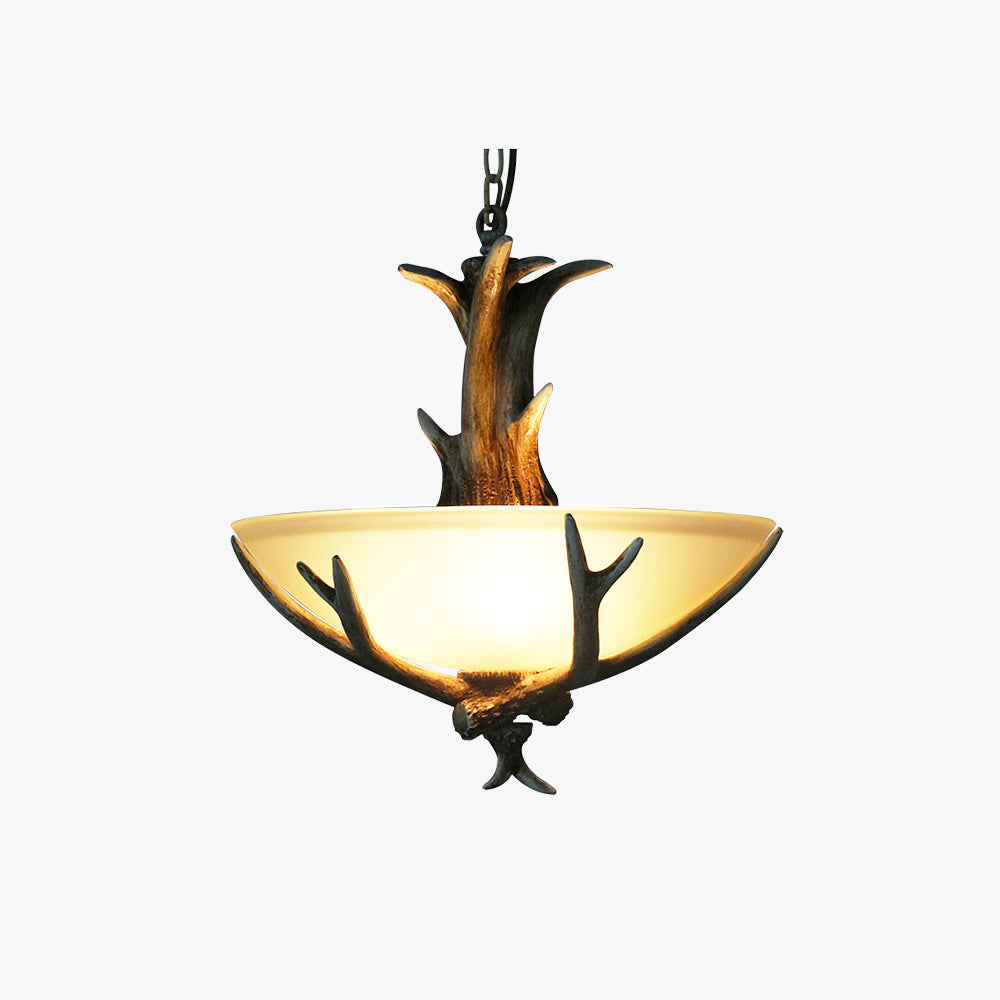 Silva Retro LED Pendant Light Wood Glass Dining Room/Living Room - Neutral Decor