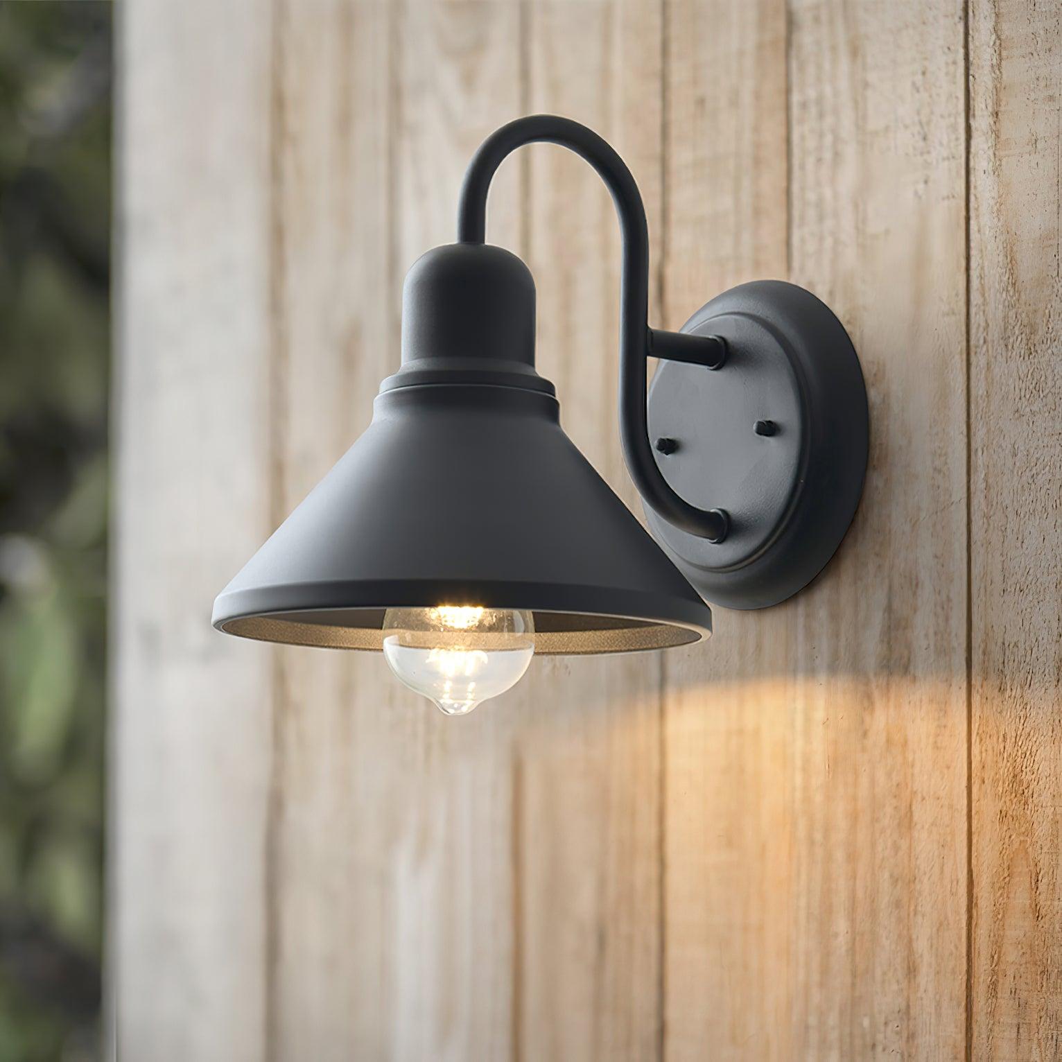 Sage Vintage Cone-shaped Ourdoor Wall Lamp-Neutral Decor