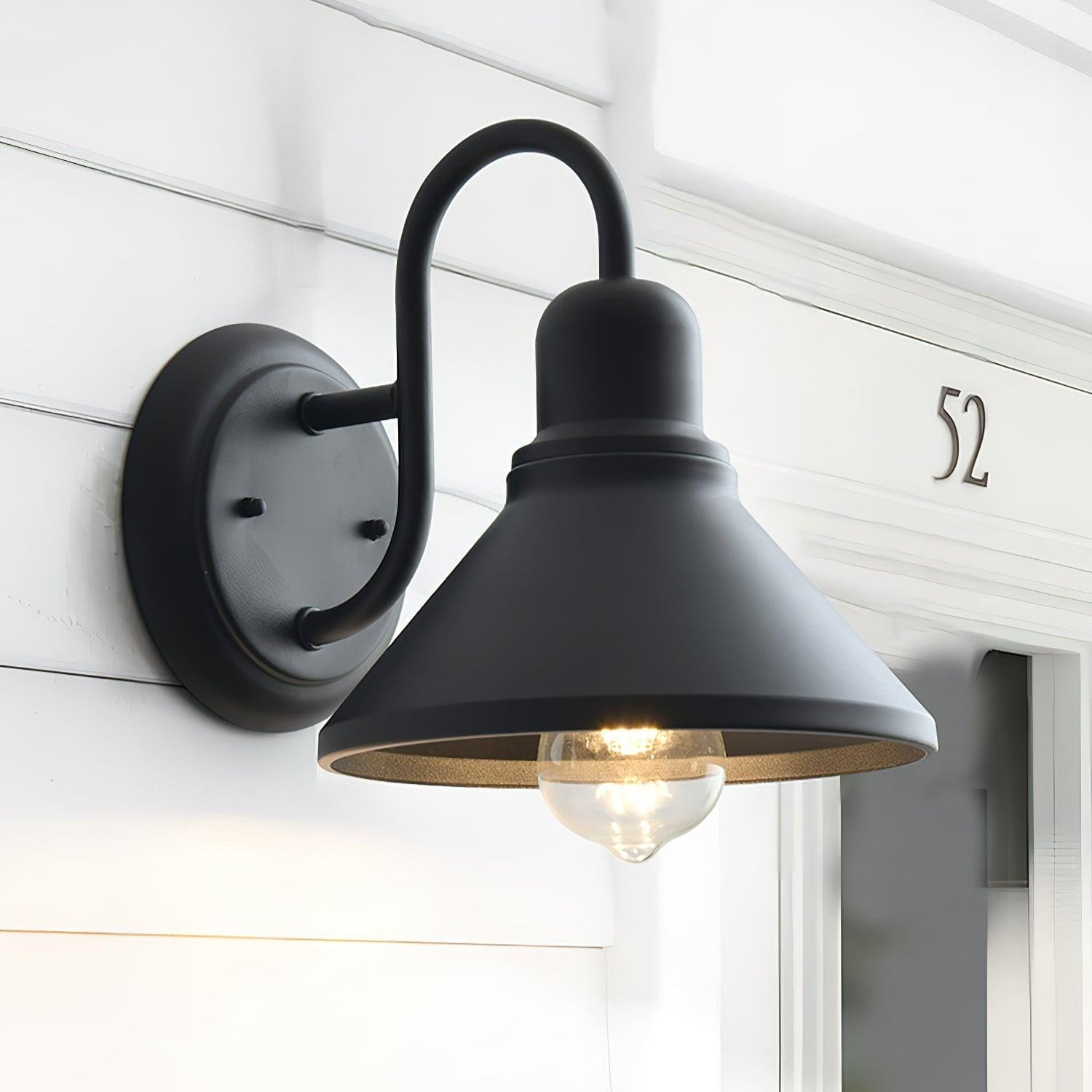 Elion Vintage Cone-shaped Ourdoor Wall Lamp-Neutral Decor