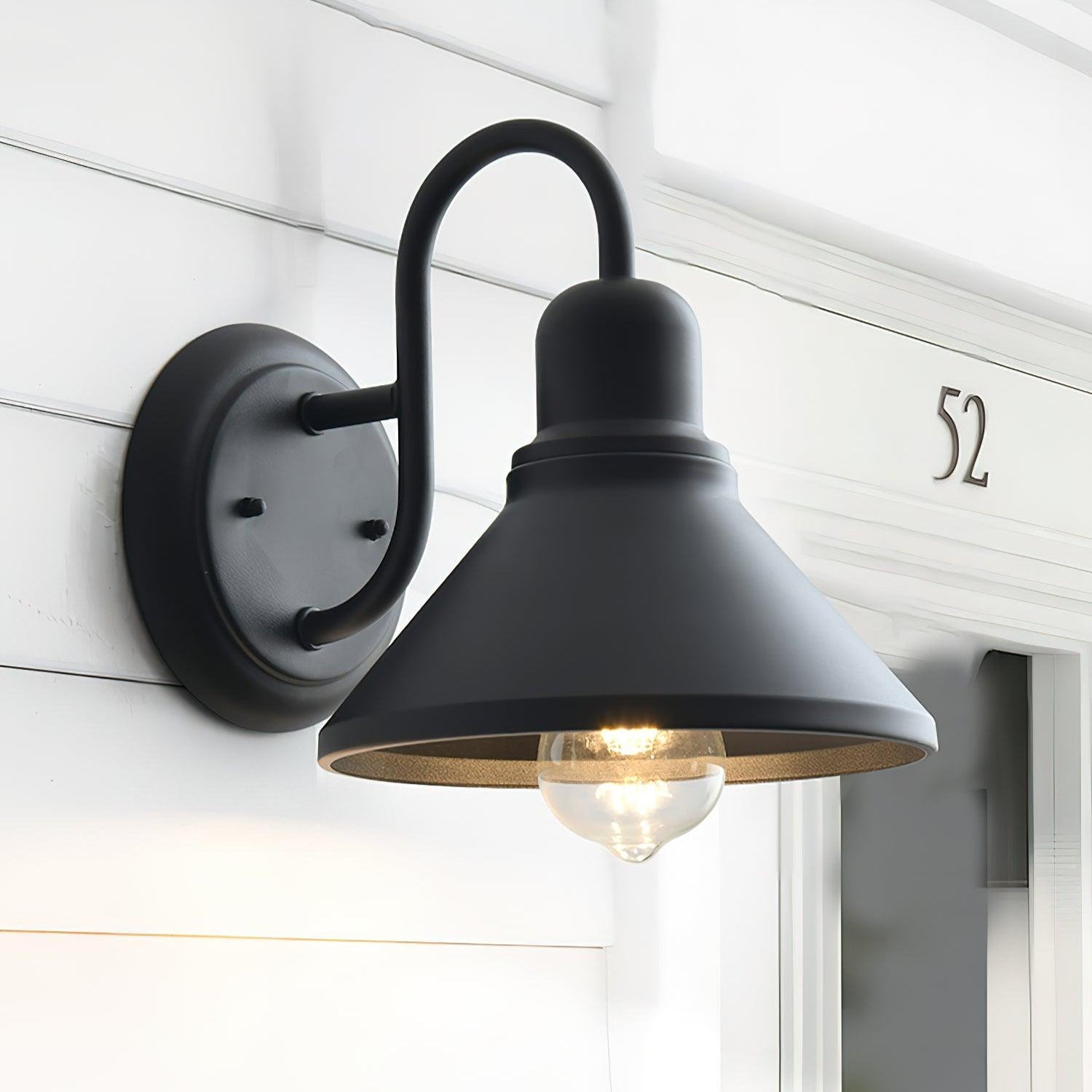 Sage Vintage Cone-shaped Ourdoor Wall Lamp-Neutral Decor